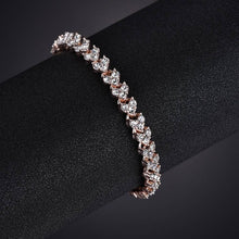 Load image into Gallery viewer, MissCyCy Fashion Heart Crystal Bracelets for Women Luxurious Rose Gold Color Bracelets &amp; Bangles Bridal Wedding Jewelry Gift