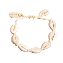 Load image into Gallery viewer, IF ME 2019 Ins Shell Bracelet for Women Femme Adjustable White Rope Seashell Bracelet Leg Ankle Bracelets Beach Jewelry