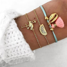 Load image into Gallery viewer, IF ME 2019 Ins Shell Bracelet for Women Femme Adjustable White Rope Seashell Bracelet Leg Ankle Bracelets Beach Jewelry