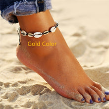 Load image into Gallery viewer, IF ME 2019 Ins Shell Bracelet for Women Femme Adjustable White Rope Seashell Bracelet Leg Ankle Bracelets Beach Jewelry