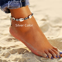 Load image into Gallery viewer, IF ME 2019 Ins Shell Bracelet for Women Femme Adjustable White Rope Seashell Bracelet Leg Ankle Bracelets Beach Jewelry